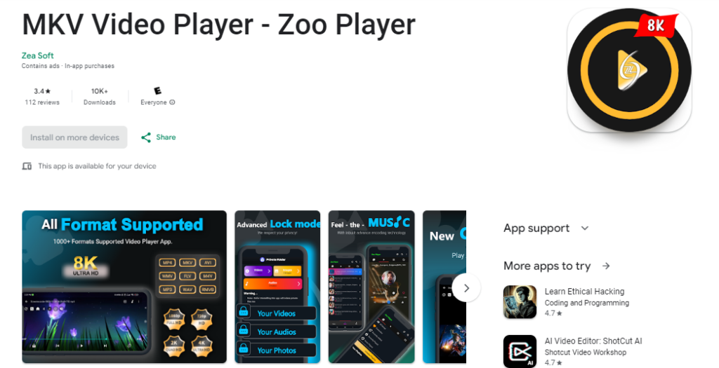 mkv player app